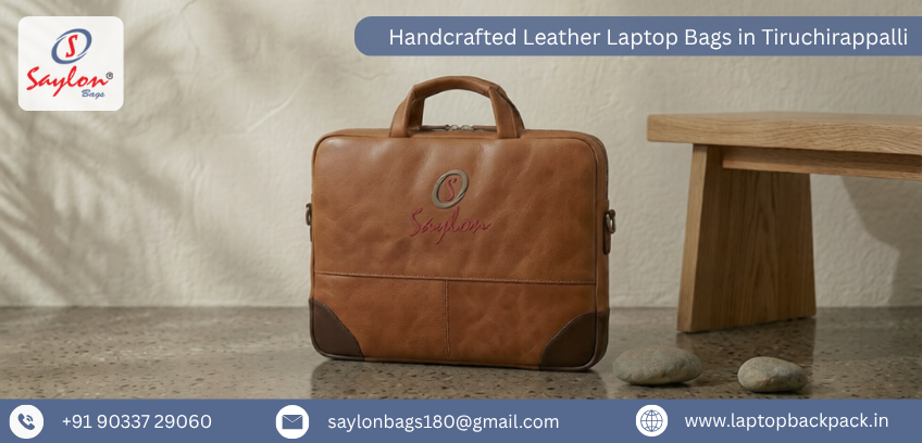 Handcrafted Leather Laptop Bags in Tiruchirappalli