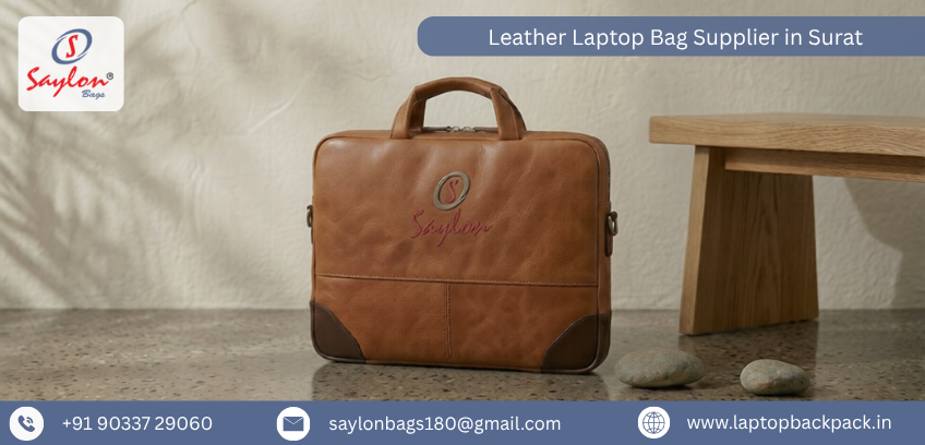 Leather Laptop Bag Supplier in Surat