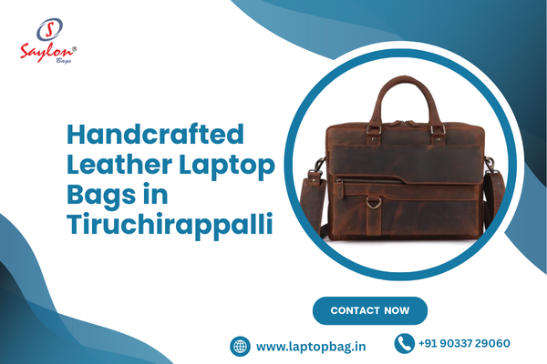 Handcrafted Leather Laptop Bags in Tiruchirappalli