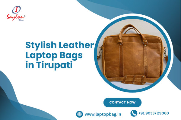 Stylish Leather Laptop Bags in Tirupati